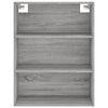 vidaXL Buffet haut Sonoma gris 69,5x34x180 cm Bois d'ing&eacute;nierie
