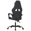 vidaXL Chaise de jeu pivotante Noir et bleu Similicuir