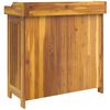 vidaXL Armoire de jardin avec &eacute;tag&egrave;re Naturel 78 x 36,5 x 78 cm