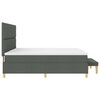 vidaXL Lit &agrave; ressorts avec matelas Gris fonc&eacute; 200 x 200 cm tissu