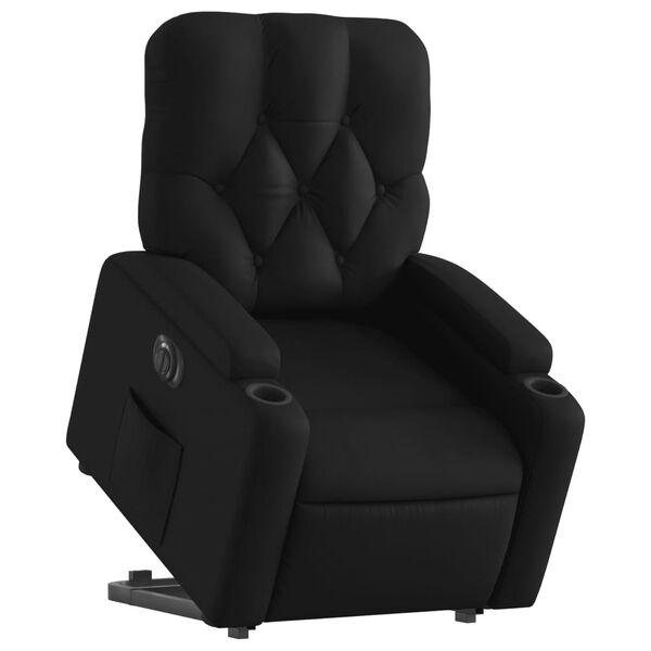 vidaXL Fauteuil inclinable &eacute;lectrique noir similicuir