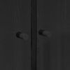 vidaXL Haut Armoire 2 pcs Ch&ecirc;ne noir 68 x 37 x 142 cm