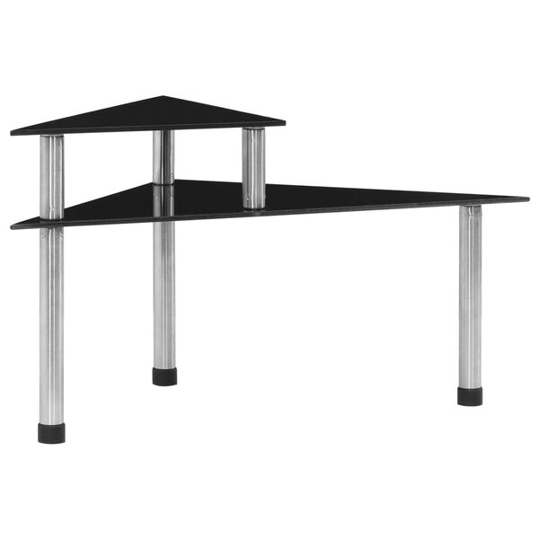 vidaXL &Eacute;tag&egrave;re de cuisine Noir 49,5x35x26 cm Verre tremp&eacute;