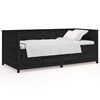 vidaXL Lit de jour sans matelas noir 75x190 cm bois de pin massif