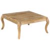 vidaXL Table basse 80x80x40 cm Bois de manguier massif