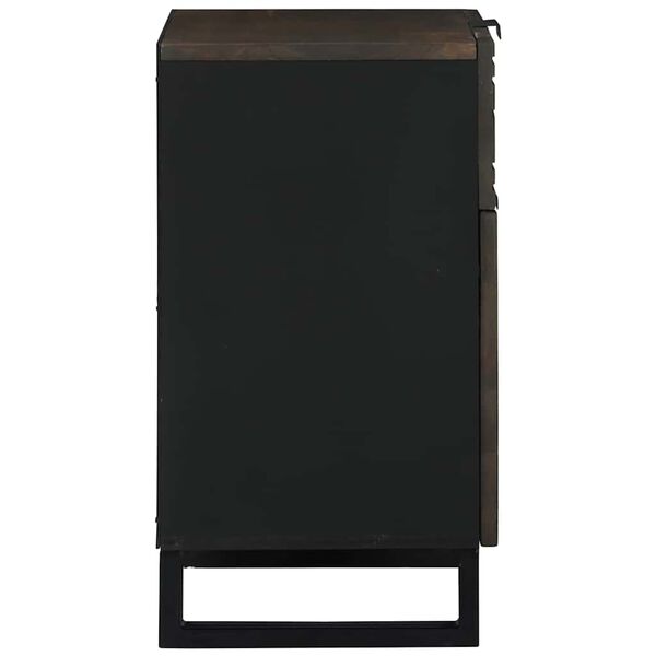 vidaXL Cabinet de chevet Noyer 50 x 33 x 60 cm Bois d'acacia massif