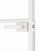 vidaXL Porte d'int&eacute;rieur Blanc 76x201,5 cm Tremp&eacute; verre aluminium fin