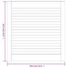 vidaXL Porte d'armoire à persiennes blanc 61,5x59,4 cm pin massif