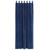 vidaXL Rideaux occultants 2 pcs Bleu fonc&eacute; 140 x 260 cm Velours