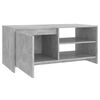 vidaXL Table basse gris b&eacute;ton 102x50x45 cm bois d'ing&eacute;nierie