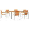 vidaXL Ensemble de salle &agrave; manger pour jardin 7 pc