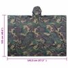 vidaXL Poncho de pluie imperméable pour camping/randonnée Camouflage