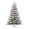 vidaXL Sapin de No&euml;l Artificiel &agrave; Branches Articul&eacute;es Blanc 210 cm