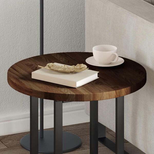 vidaXL Plateau de table Marron Clair &Oslash; 50 x 2,5 cm