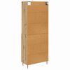 vidaXL Haut Armoire avec tiroir Ch&ecirc;ne artisanal 69,5 x 34 x 180 cm