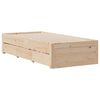 vidaXL Lit bibliothèque sans matelas 75x190 cm bois de pin massif