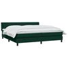 vidaXL Sommier &agrave; lattes de lit et matelas vert fonc&eacute; 180x220cm velours