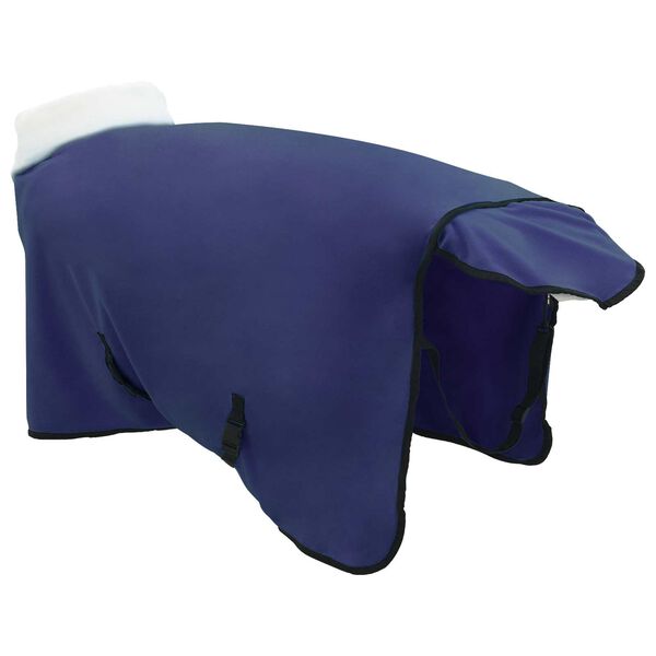 vidaXL Couverture &Eacute;quine Bleu marine 95 cm Fleece polaire