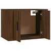 vidaXL Ensemble de meubles TV 3 pcs Chêne marron Bois d'ingénierie