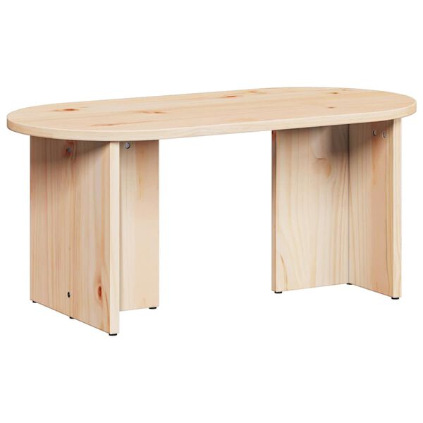 vidaXL Table basse Naturel 80 x 39,5 x 35 cm Bois de pin massif