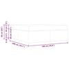 vidaXL Cadre de lit avec matelas Marron fonc&eacute; 180 x 200 cm tissu