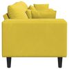 vidaXL Canap&eacute; Jaune 250 x 77 x 76 cm Velours