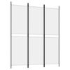 vidaXL Cloison de s&eacute;paration 3 panneaux Blanc 150x180 cm Tissu