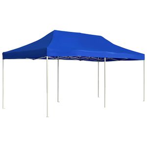 vidaXL Tente de r&eacute;ception pliable Aluminium 6 x 3 m Bleu