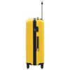 vidaXL Valise rigide 3 pcs Jaune ABS