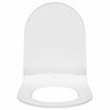 vidaXL Siège de toilette Réglable Blanc 48,5 x 36 x 5 cm Polypropylène
