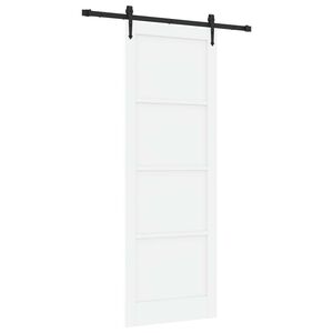 vidaXL Porte coulissante ORKDAL 83 x 232 cm Bois de pin massif Blanc