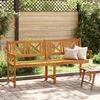 vidaXL Banc de jardin Marron 180 x 56 x 90 cm Bois d'Acacia Massif