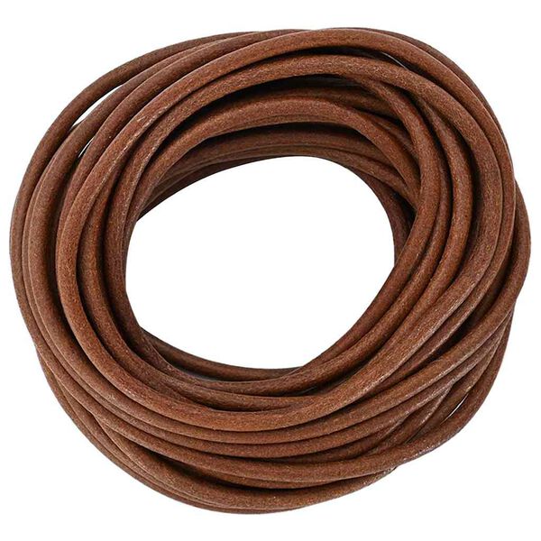 vidaXL Corde en Cuir Marron Clair &Oslash;5 mm x 10 m Cuir