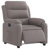vidaXL Fauteuil inclinable &eacute;lectrique Taupe Tissu