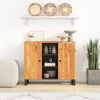 vidaXL Buffet avec 2 portes 90x33x75 cm bois massif d'acacia