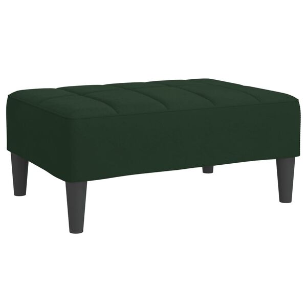 vidaXL Repose-pied Vert fonc&eacute; 78x56x32 cm Velours