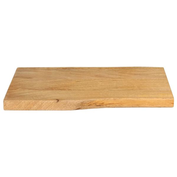 vidaXL Dessus de table 70x40x2,5 cm bord vivant bois massif manguier