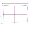 vidaXL Voile de parasol tissu oxford rectangulaire 3x5 m jaune