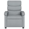 vidaXL Fauteuil de massage inclinable Gris clair Tissu