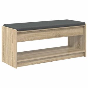 vidaXL Banc d'entr&eacute;e avec coussin Ch&ecirc;ne Sonoma 103 x 38 x 45 cm