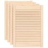 vidaXL Portes d'armoire &agrave; persiennes 4pcs 69x49,4cm bois de pin massif