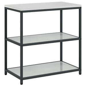 vidaXL &Eacute;tag&egrave;re de Cuisine HATTEM Argent&eacute; 90 x 50 x 92 cm Acier