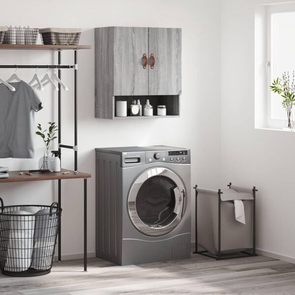 vidaXL Armoire murale sonoma gris 60x31x70 cm bois d'ing&eacute;nierie