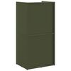 vidaXL Portant de bois chauffage vert olive 40x30x80 cm