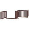 vidaXL Barri&egrave;re pour chien porte pliable 12 panneaux bois de peuplier