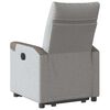 vidaXL Fauteuil inclinable &eacute;lectrique gris nuage tissu