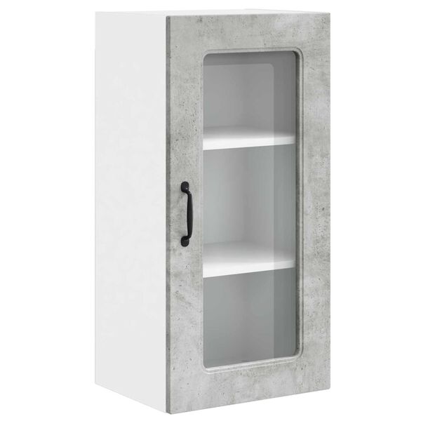 vidaXL Armoire de cuisine Kalmar Gris b&eacute;ton 40 x 31 x 80 cm