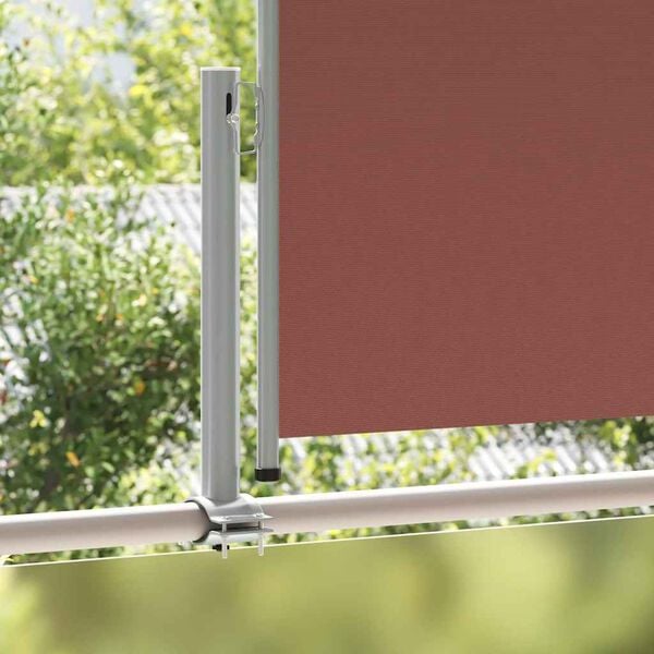 vidaXL Auvent lat&eacute;ral r&eacute;tractable de patio 100x300 cm Marron