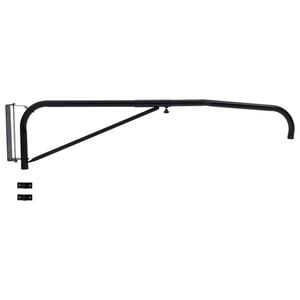 vidaXL Rampe de tuyau murale noir acier
