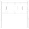vidaXL T&ecirc;te de lit m&eacute;tal blanc 80 cm